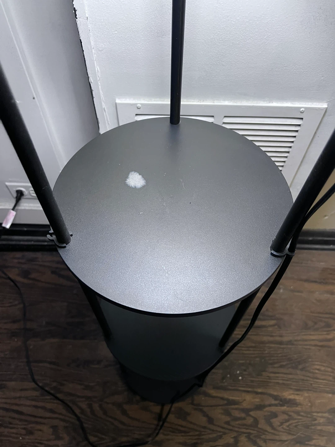 Black Floor Lamp with Shelves - photo 3