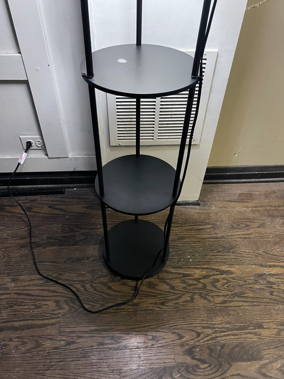 Black Floor Lamp with Shelves - photo 5