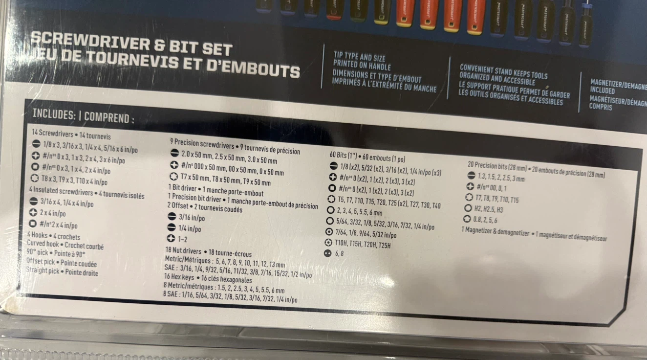 Mastercraft 150-Piece Screwdriver and Bit Set - photo 3