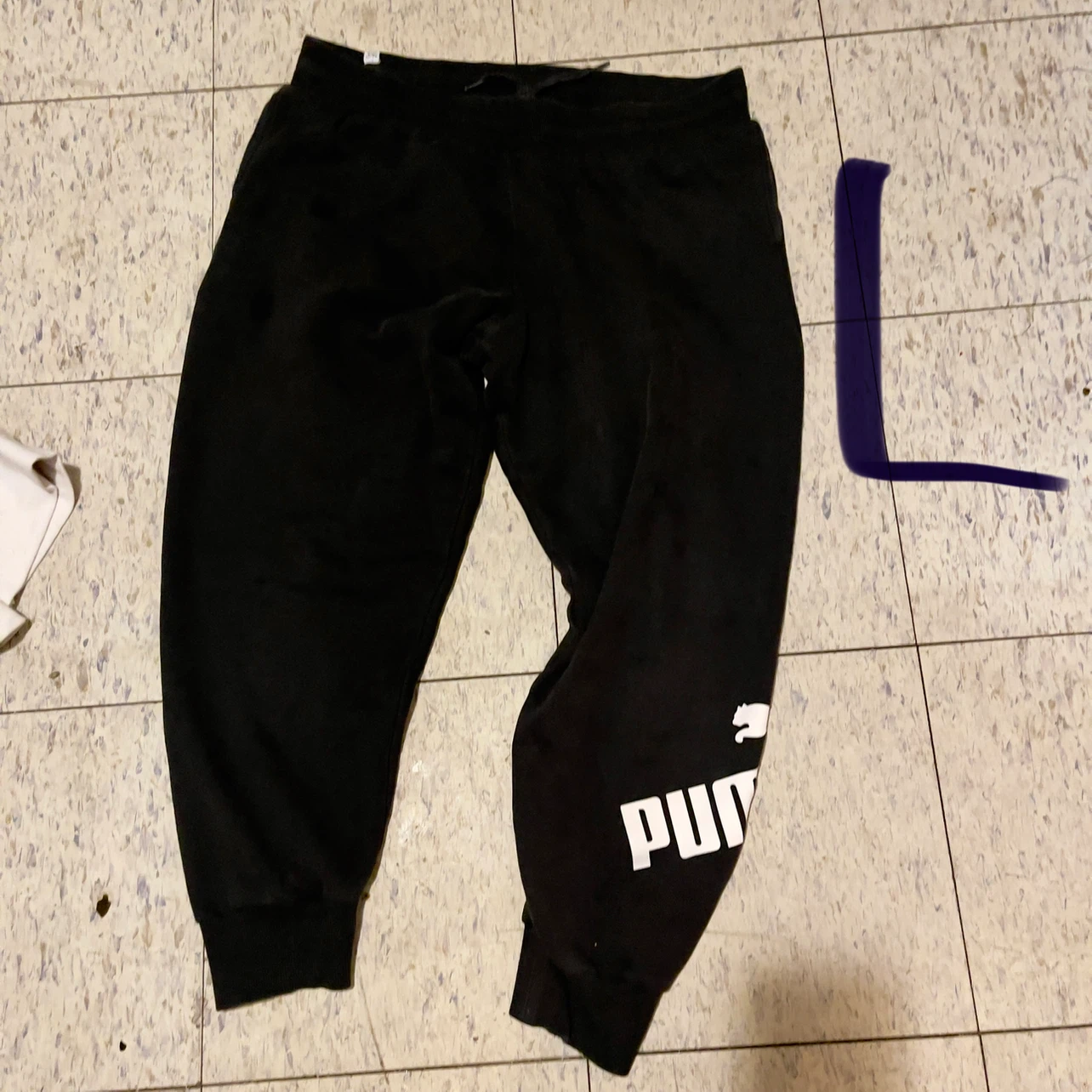 Puma Black Joggers Size Large