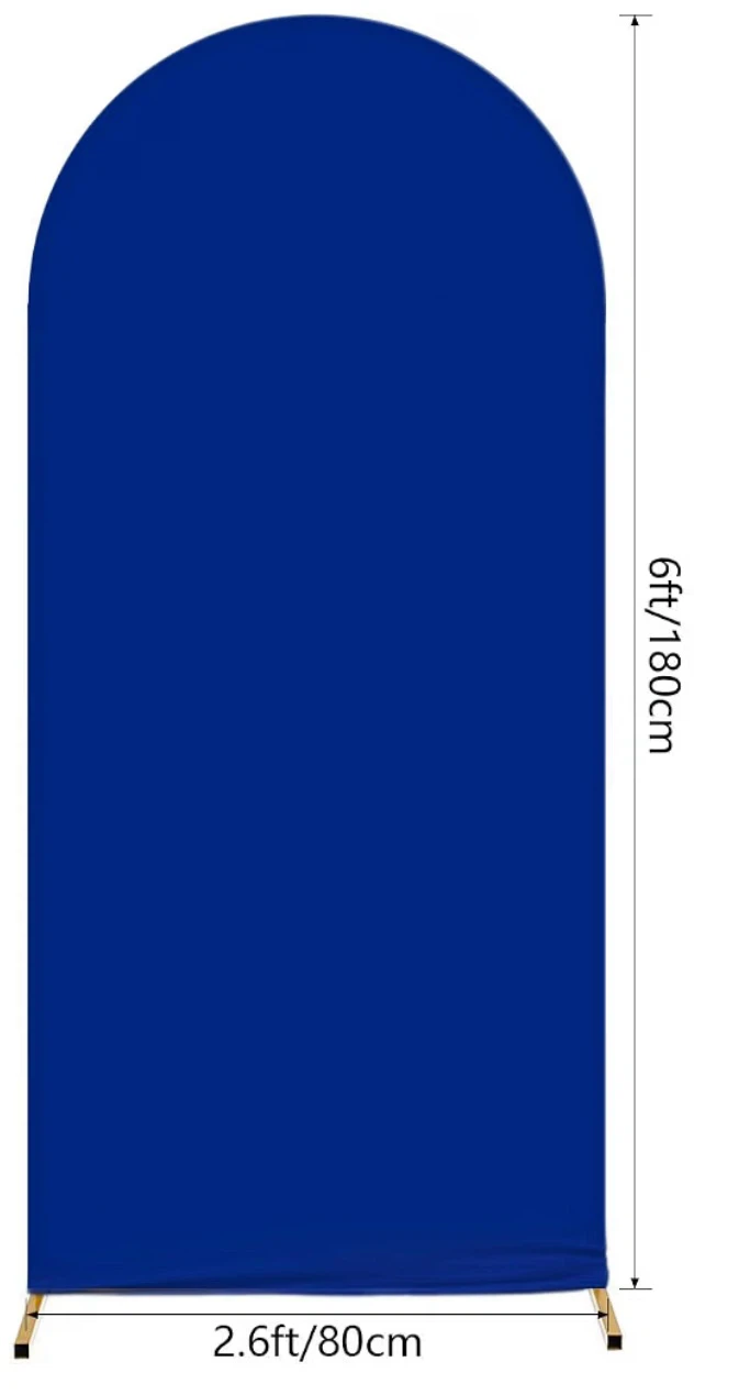 Arched Backdrop Stand with Covers beige And blue. - photo 2