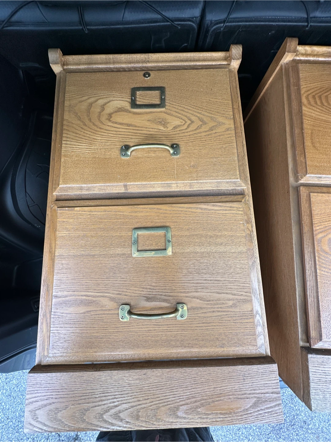 Set of vintage oak cabinets