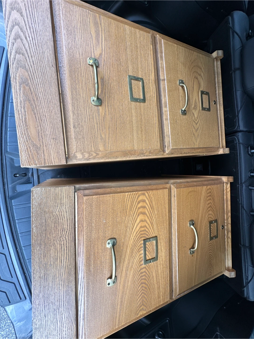 Set of vintage oak cabinets - photo 3