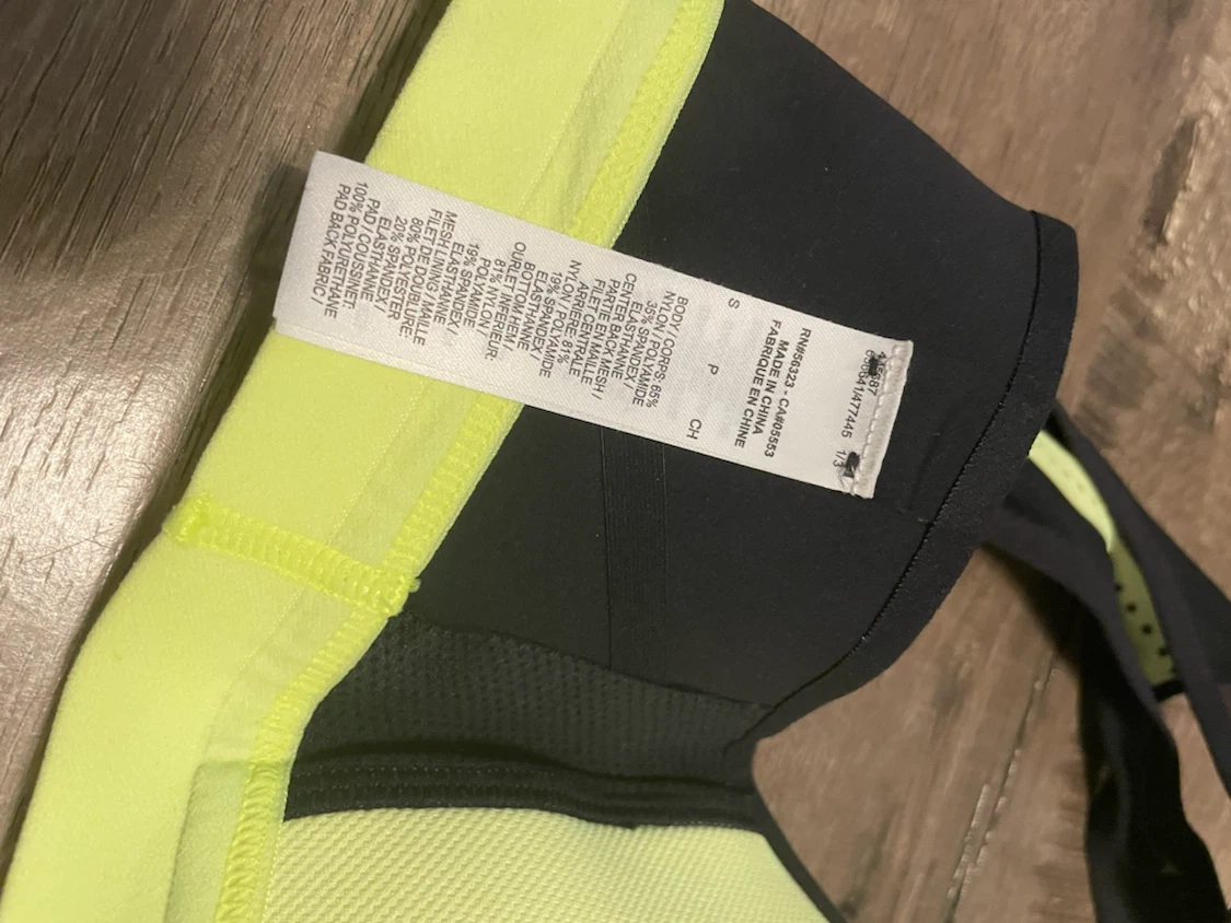 Nike Sports Bra - Small - Black and Lime Green - Like New - photo 4