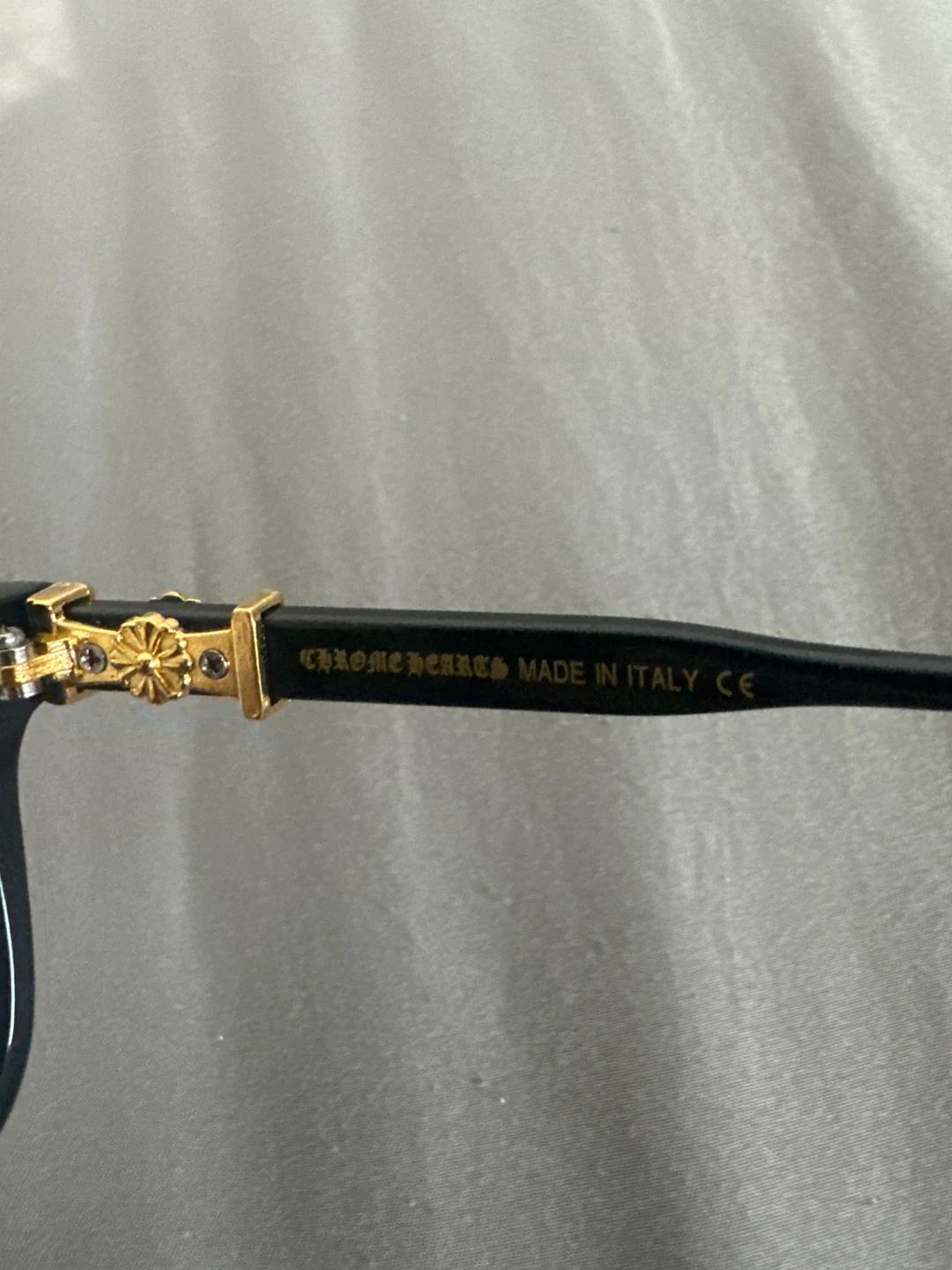 Chrome Hearts Black and Gold Glasses - photo 3