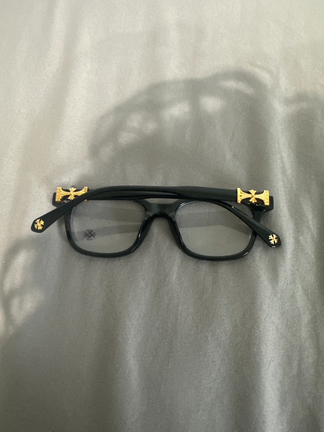 Chrome Hearts Black and Gold Glasses - photo 4