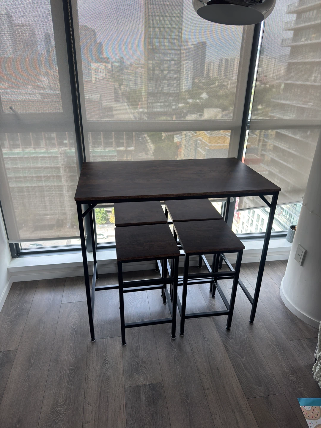 Bar-style Dining Table with 4 Stools - photo 2