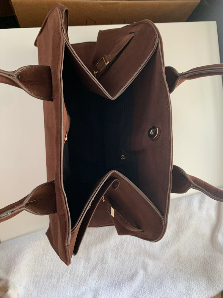 Brown Suede Handbag - photo 3