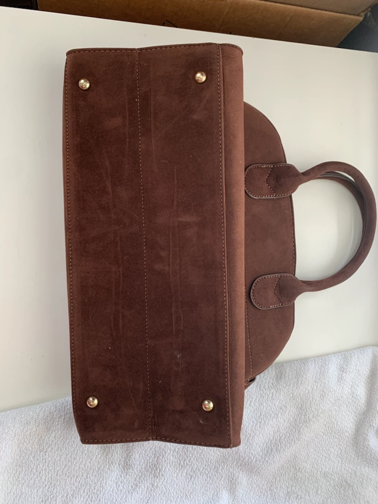 Brown Suede Handbag - photo 4