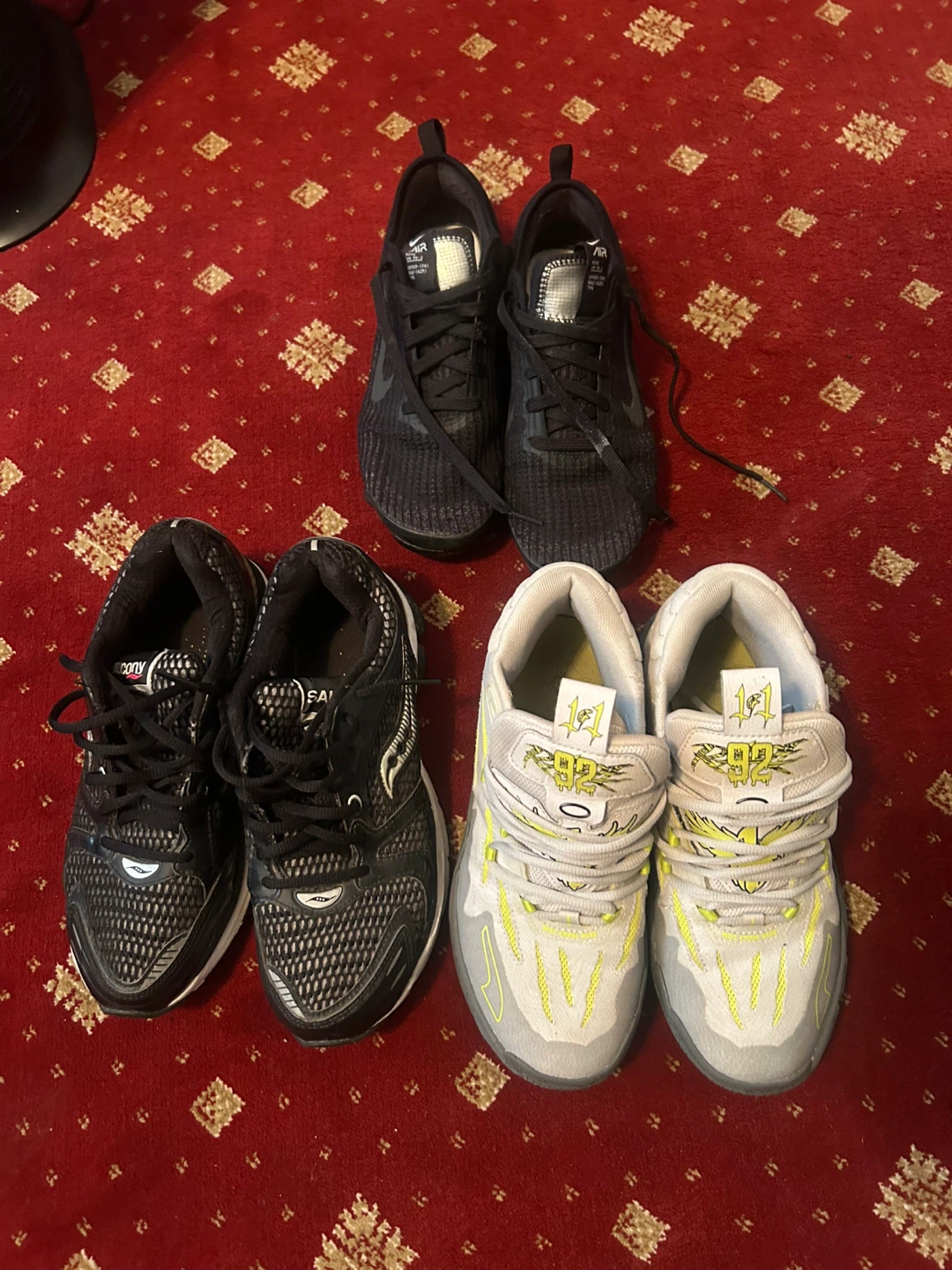 Lot of 3 Pairs of Athletic Sneakers