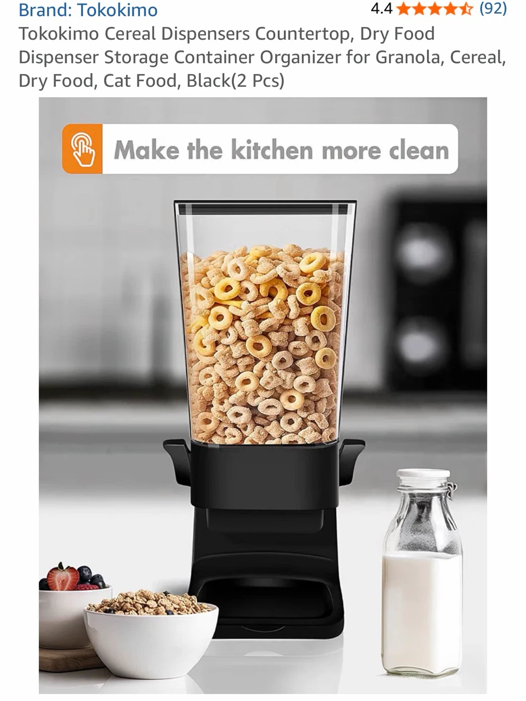 Dry Food Cereal Dispenser - photo 2