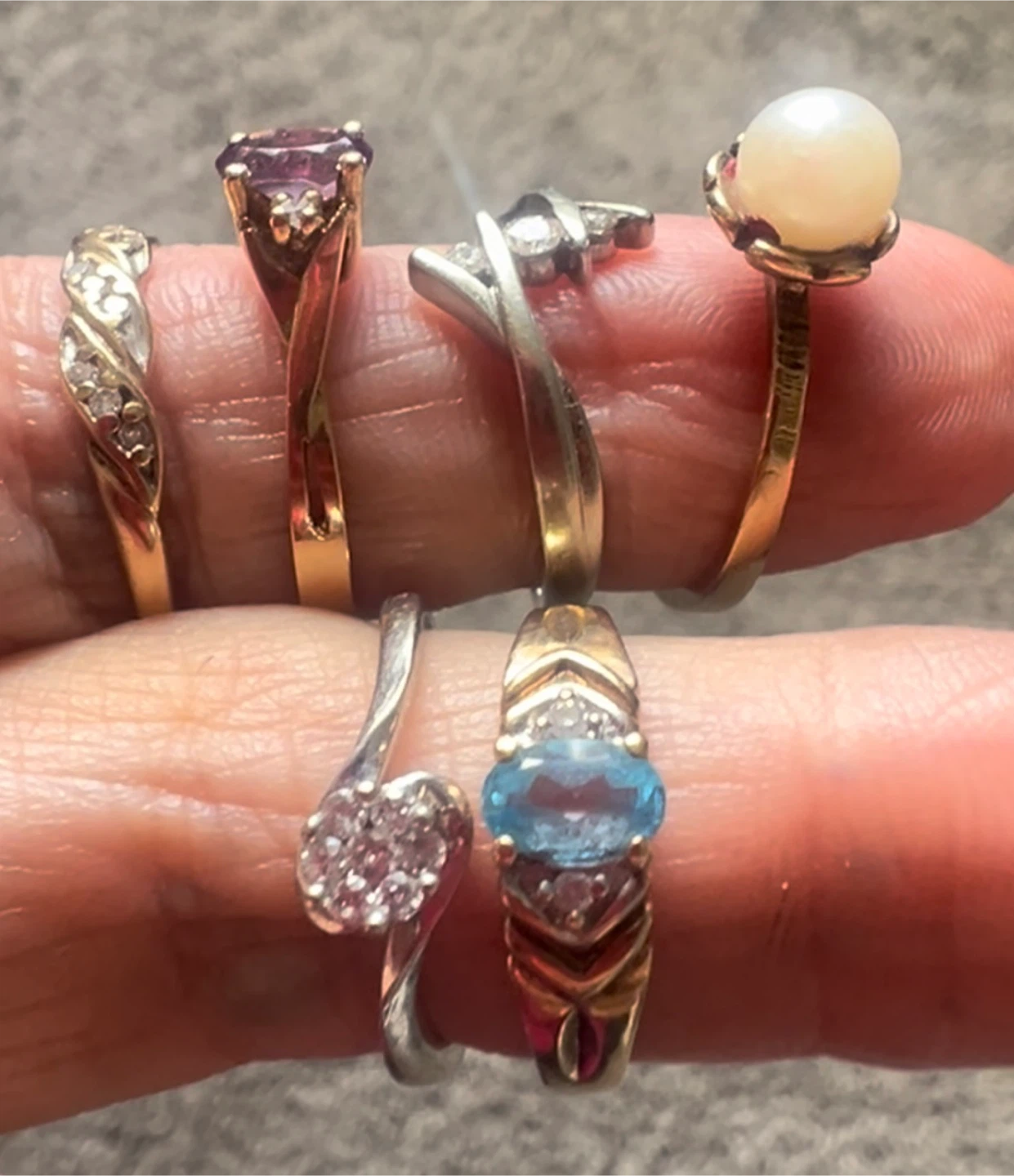 Assorted Gemstone and Pearl Rings - photo 2