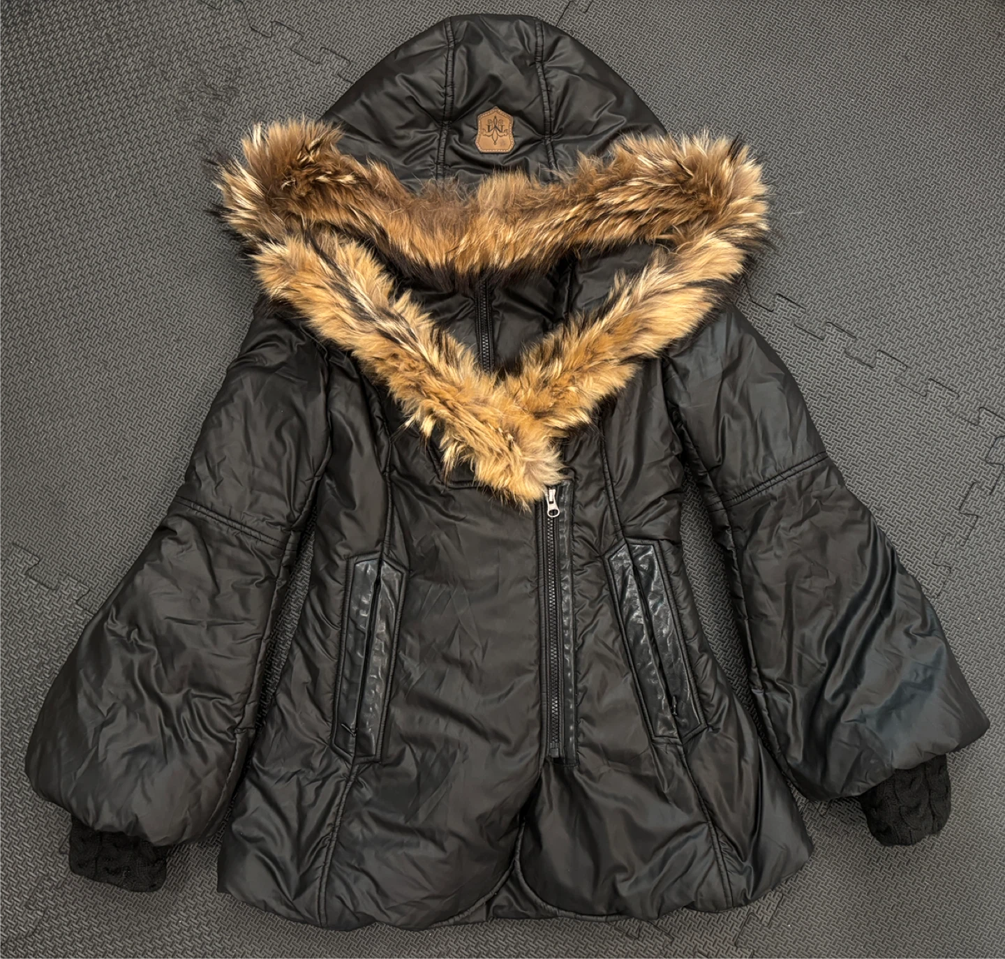 Mackage black winter coat with fur hood