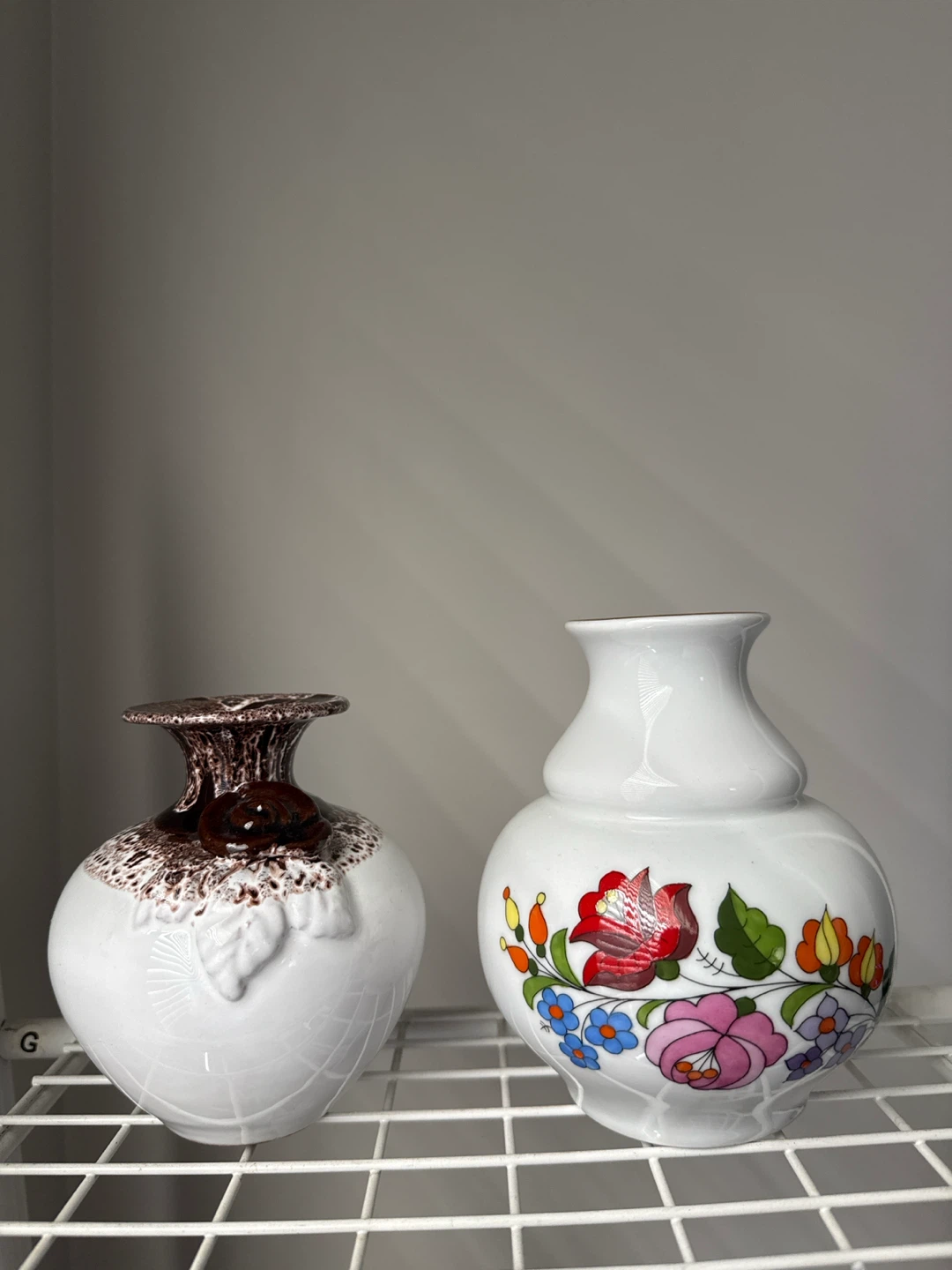 Two Vintage Decorative Ceramic Vases
