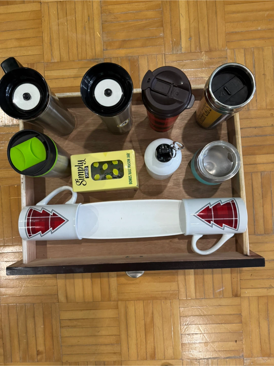 Assorted Travel Mugs and Drinkware Set