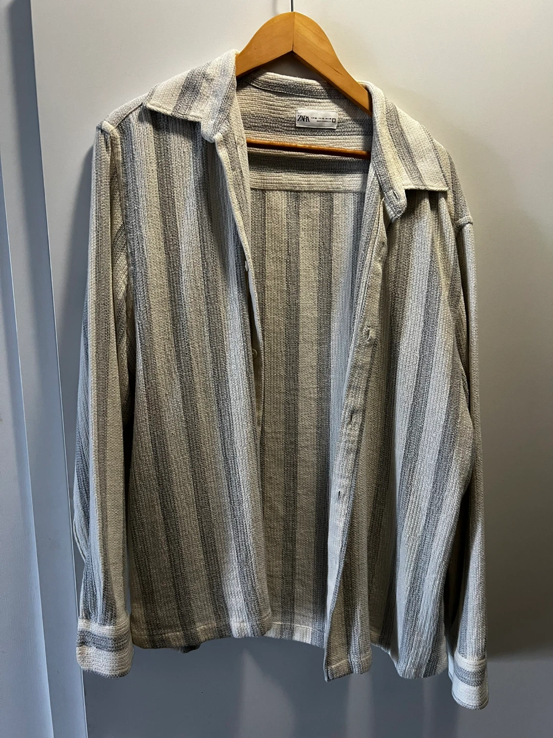 Zara Striped Button-Up Shirt - XL