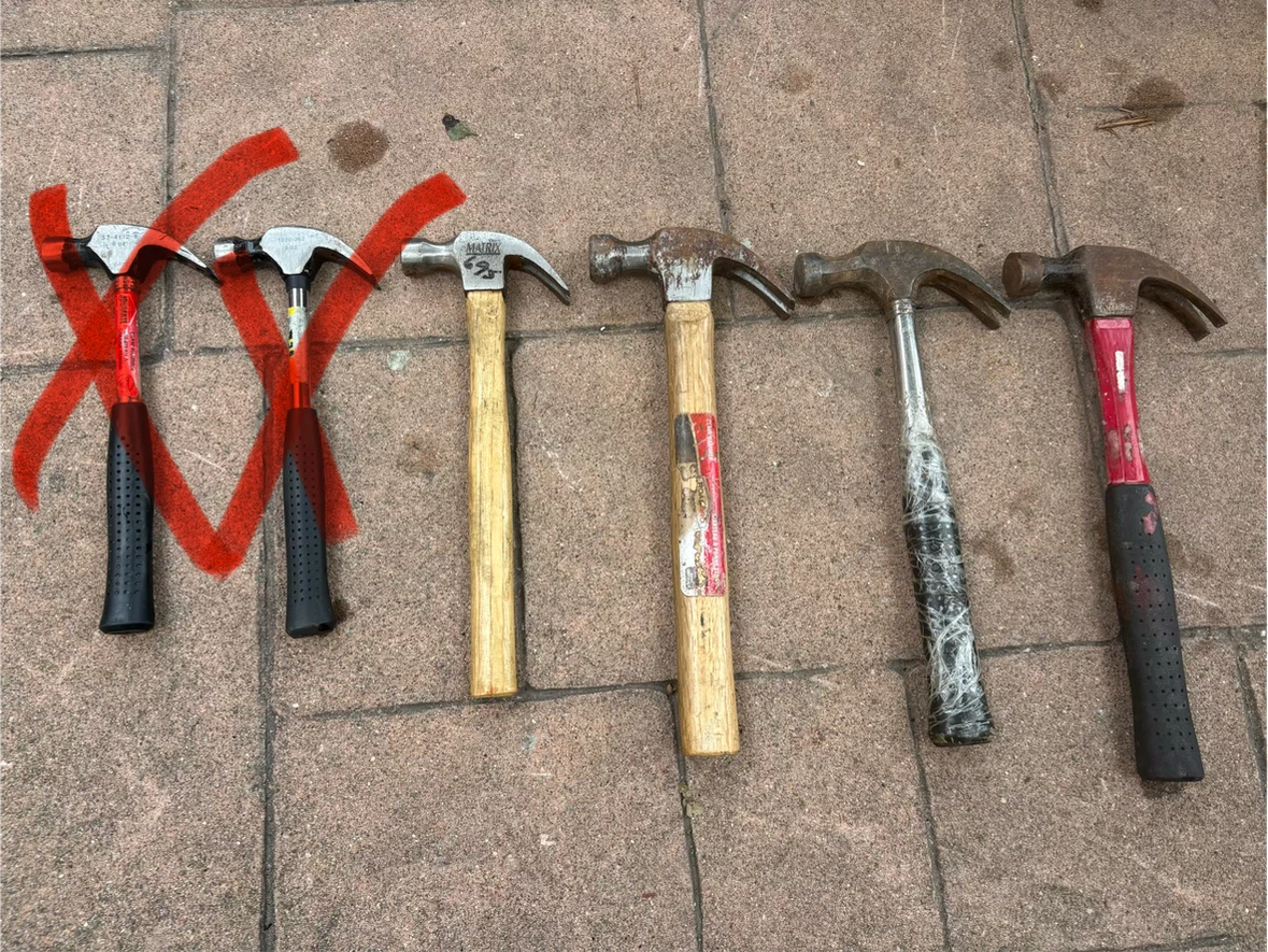 4 hammers