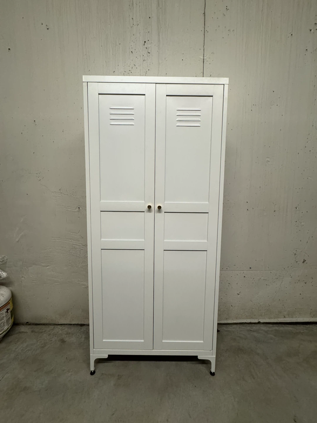 White Metal Storage Cabinet - photo 3