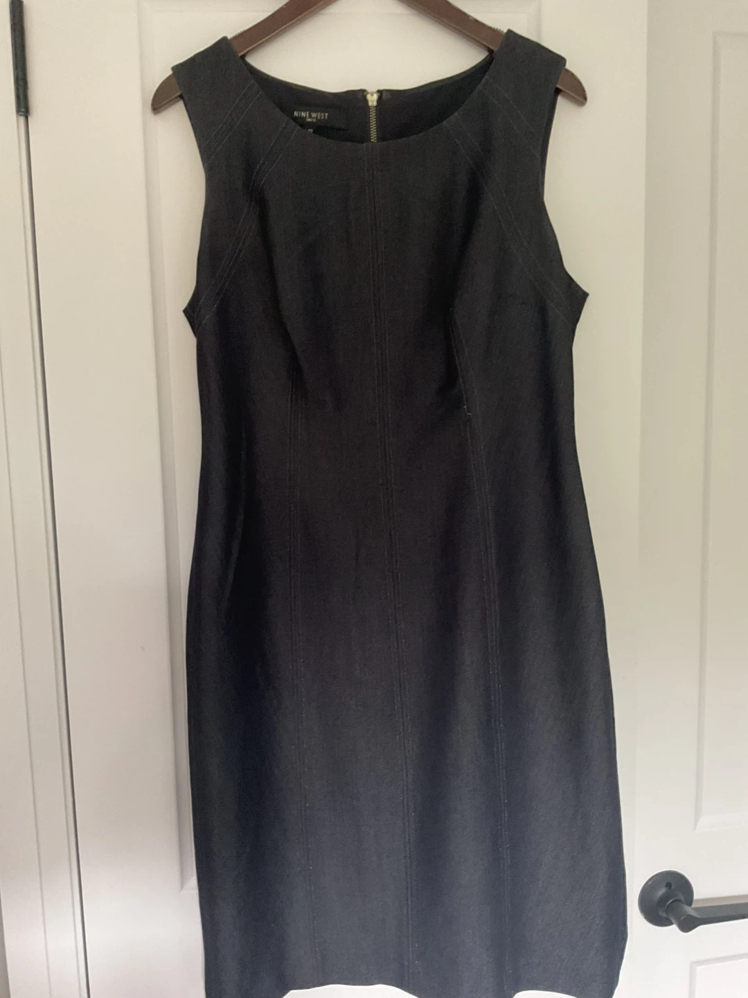 Nine West Sleeveless Dark Blue  Dress