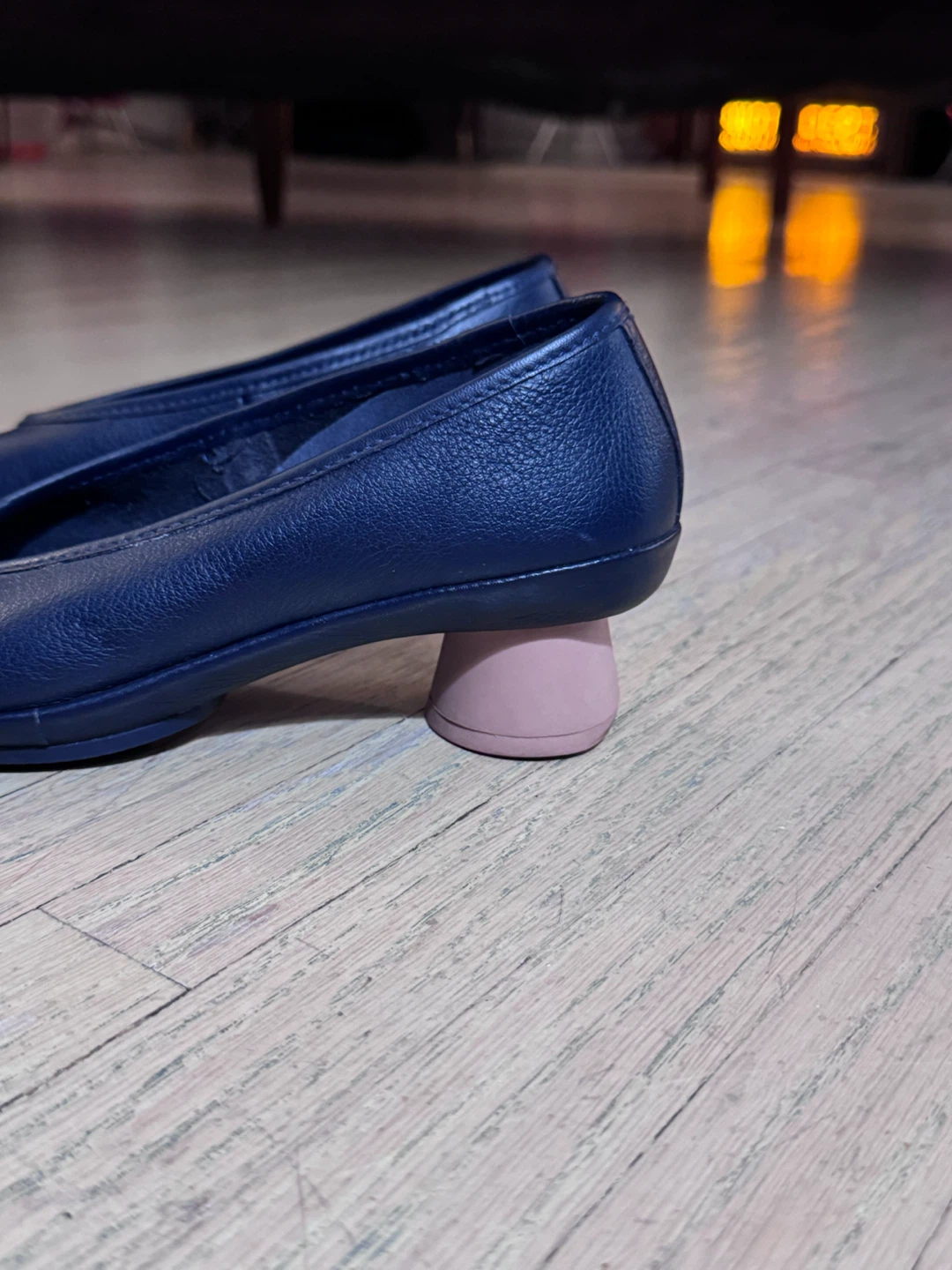 Camper Peu Pista Navy Leather Heels - photo 4