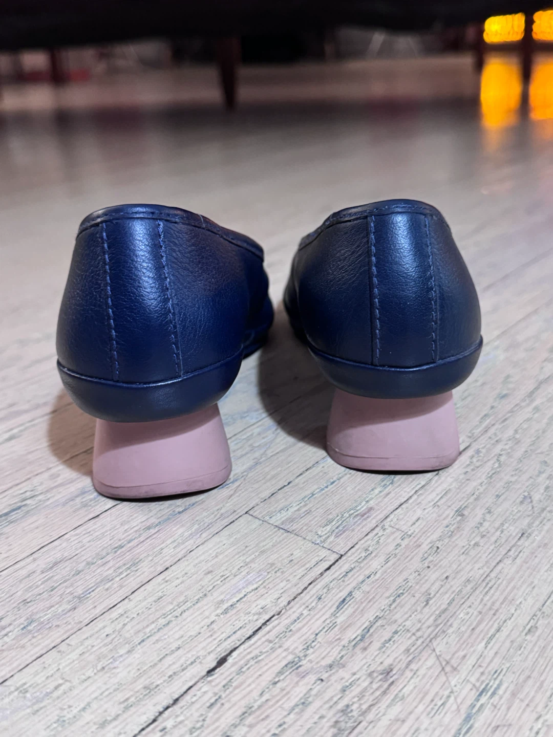 Camper Peu Pista Navy Leather Heels - photo 5