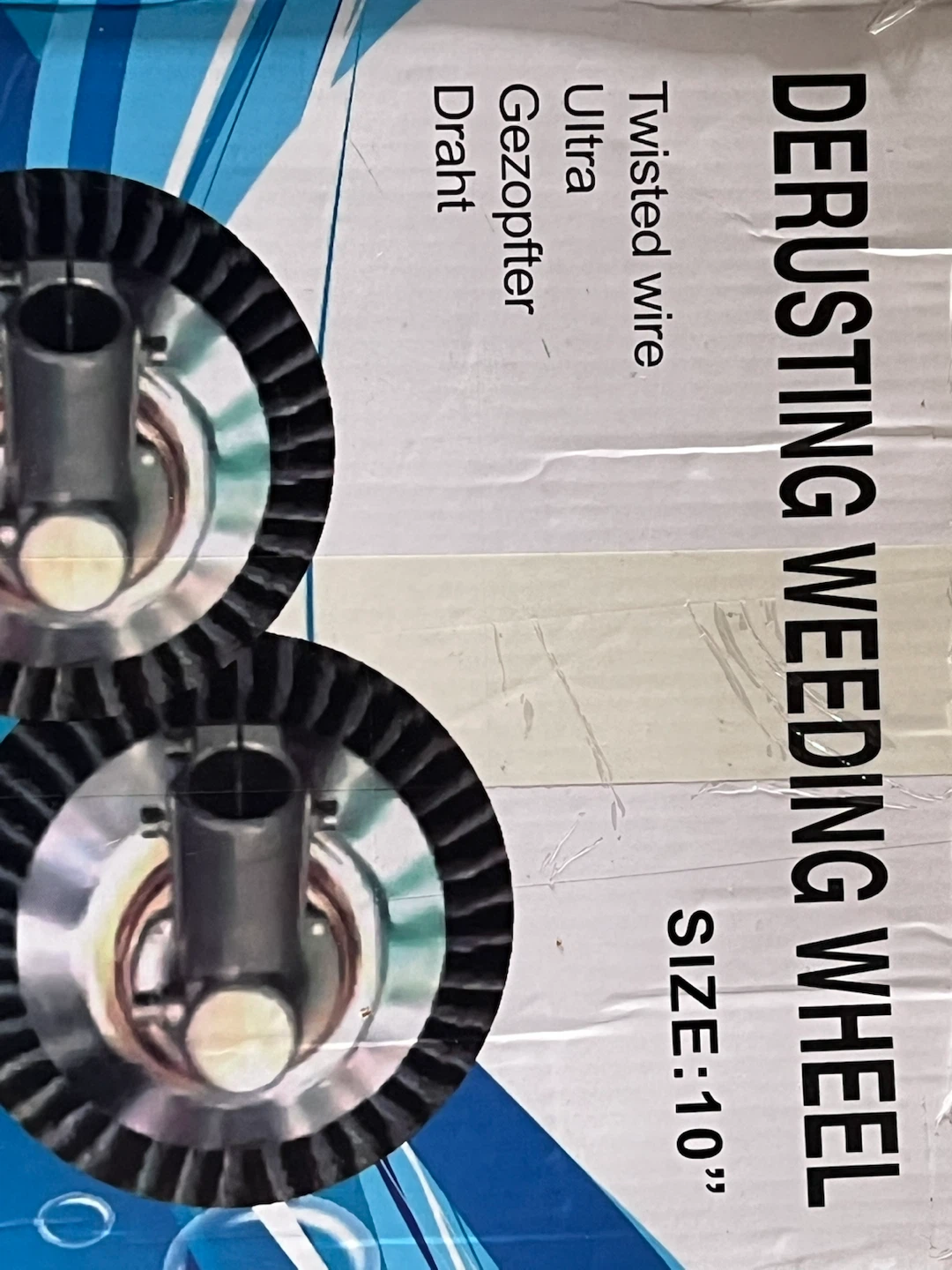 10 Inch Twisted Wire Derusting Weeding Wheel