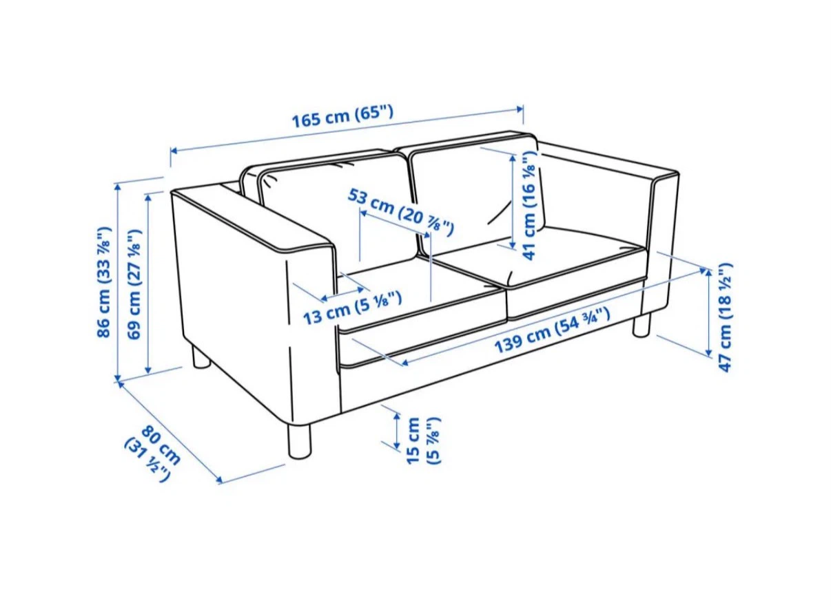 IKEA Parup 2-Seater Sofa - photo 3