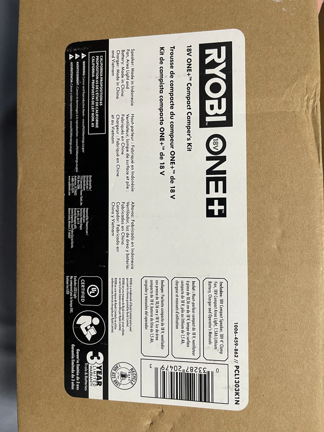 Ryobi 18V ONE+ Compact Camper's Kit - photo 2