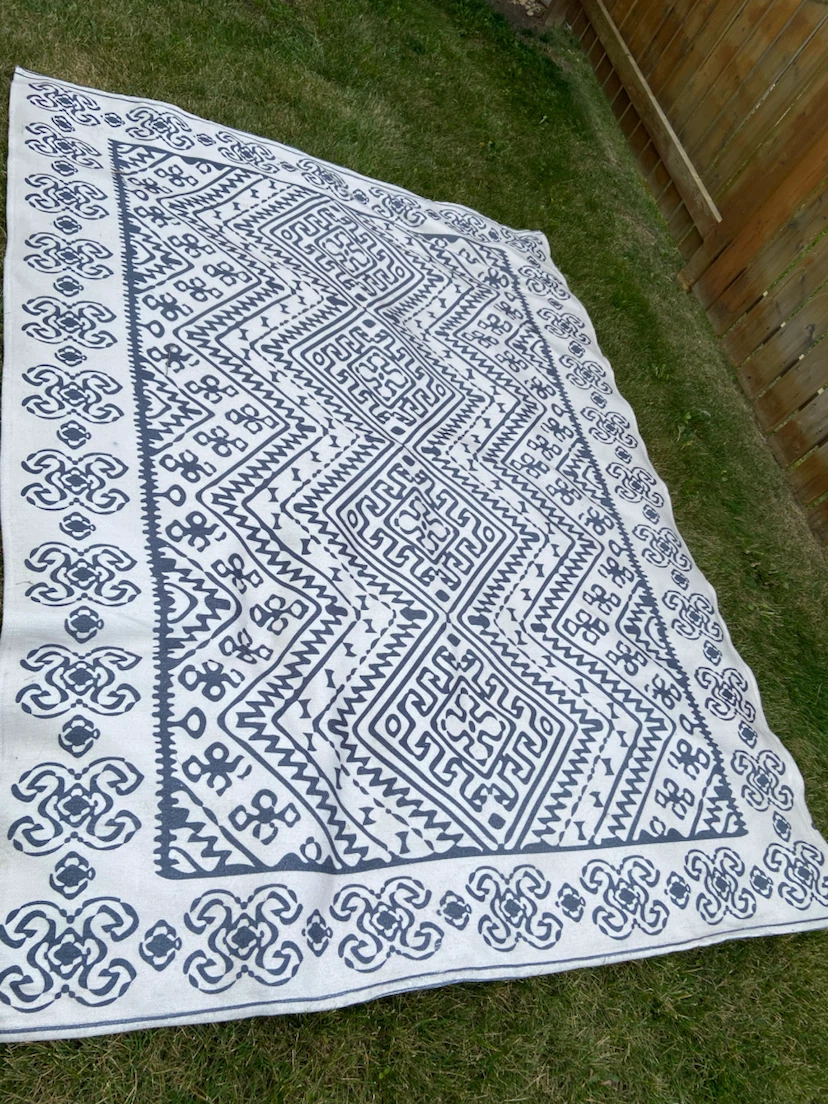 Geometric Pattern Indoor-Outdoor Rug - photo 2