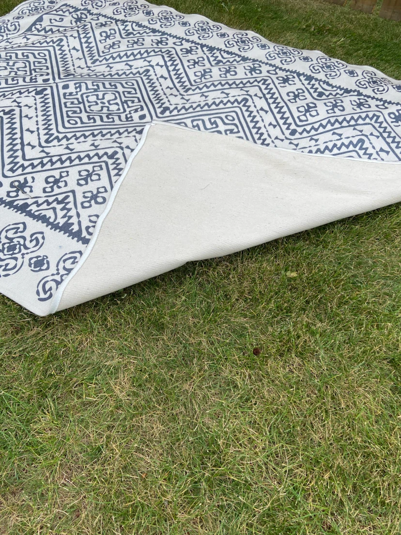 Geometric Pattern Indoor-Outdoor Rug - photo 4