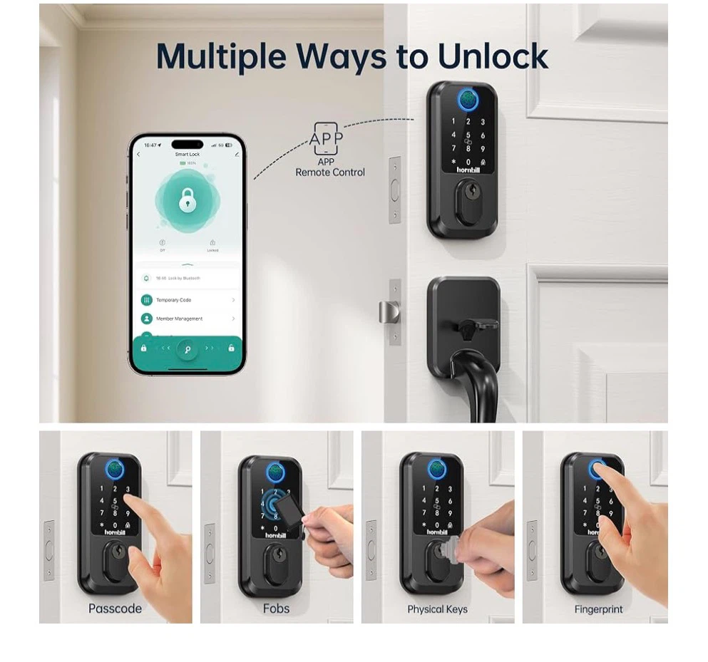 hornbill Smart Wi-Fi Lock Handle Set M3-BF - photo 2
