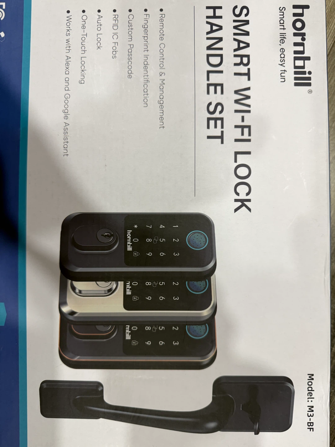 hornbill Smart Wi-Fi Lock Handle Set M3-BF - photo 4