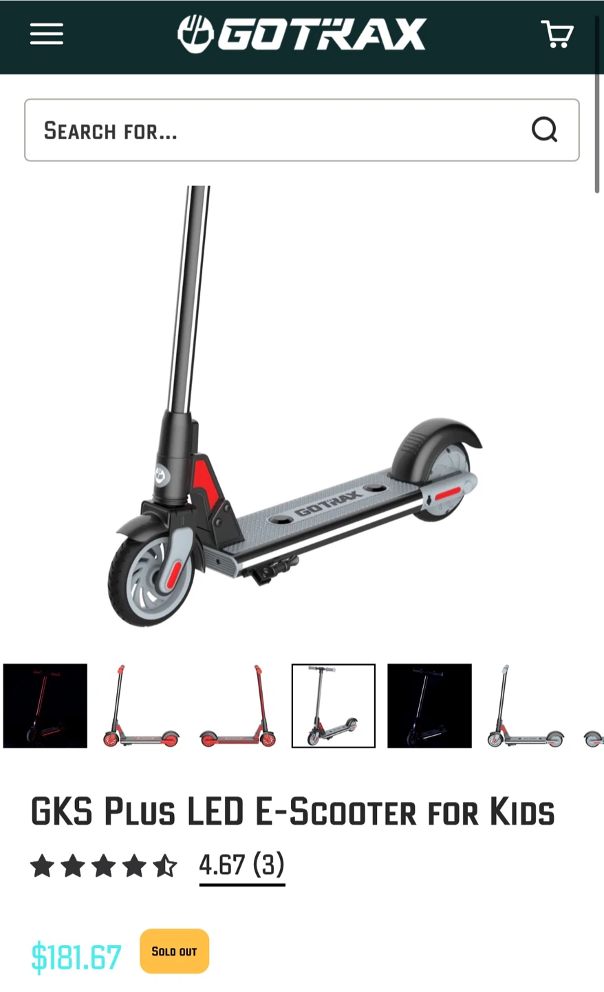 Gotrax GKS Plus Kids Electric Scooter (6-12 years up to 70 kg) - photo 3
