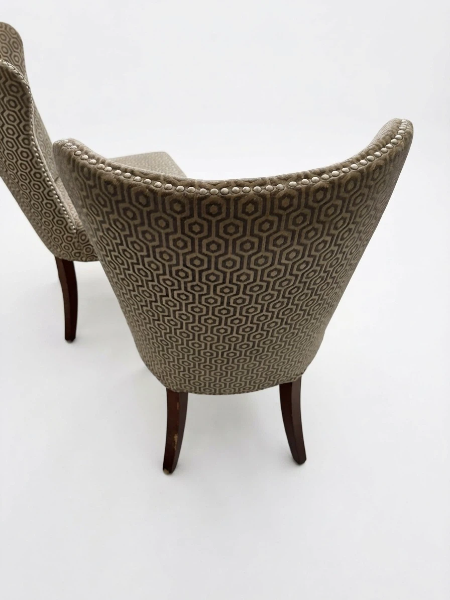 Set of two patterned dining chairs - photo 2