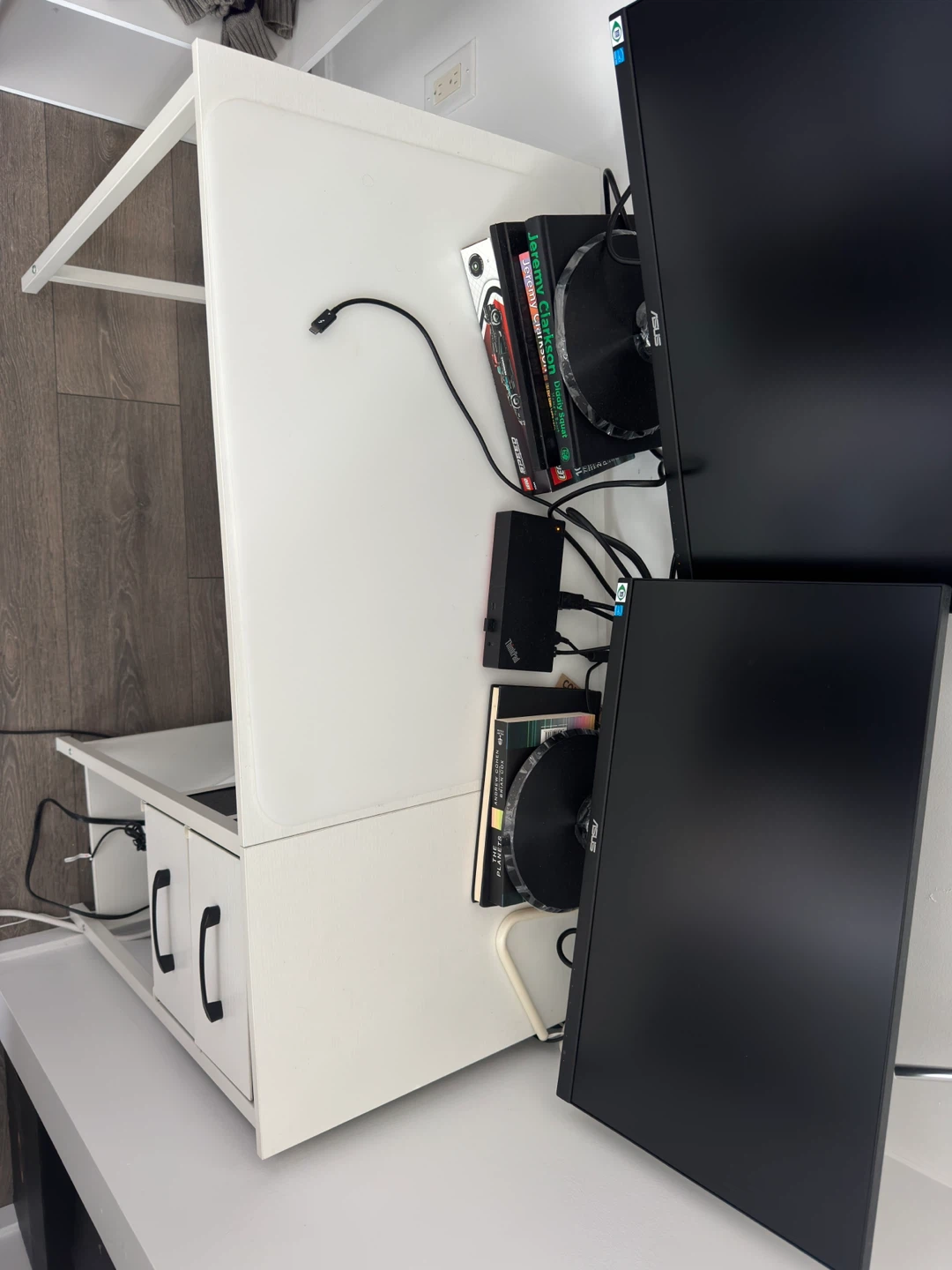 White Computer Desk with Two Drawers - photo 5