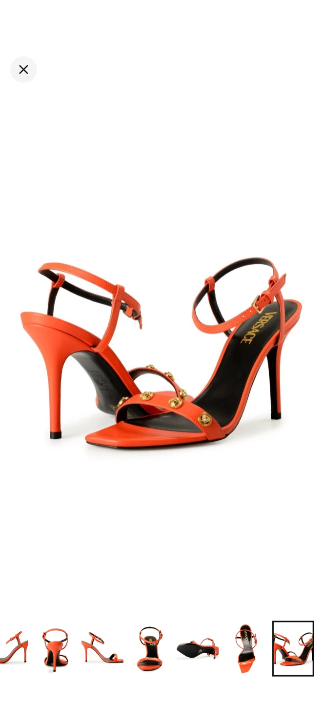 Versace Medusa Studded Heeled Sandals - photo 2