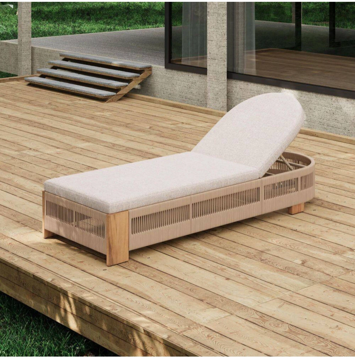 Outdoor Patio Chaise Lounge Chair - photo 3