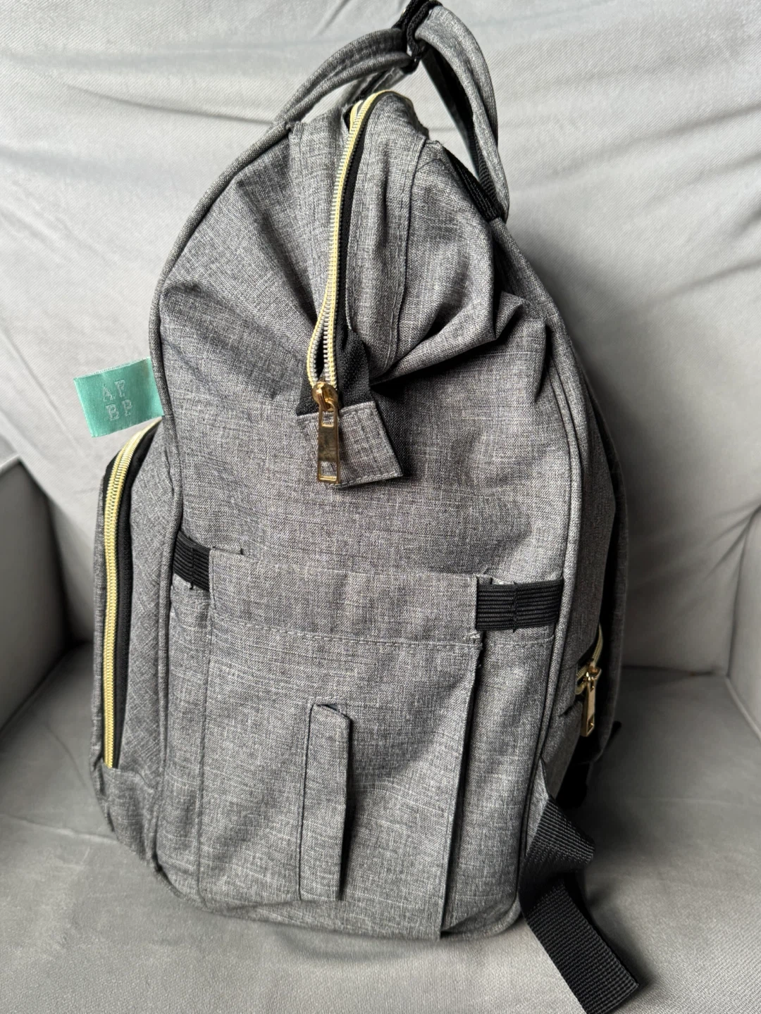 AFBP Grey Diaper Backpack