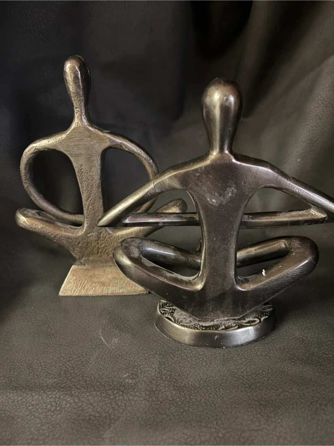 Sculptures Set of Two Bronze Yoga - photo 3