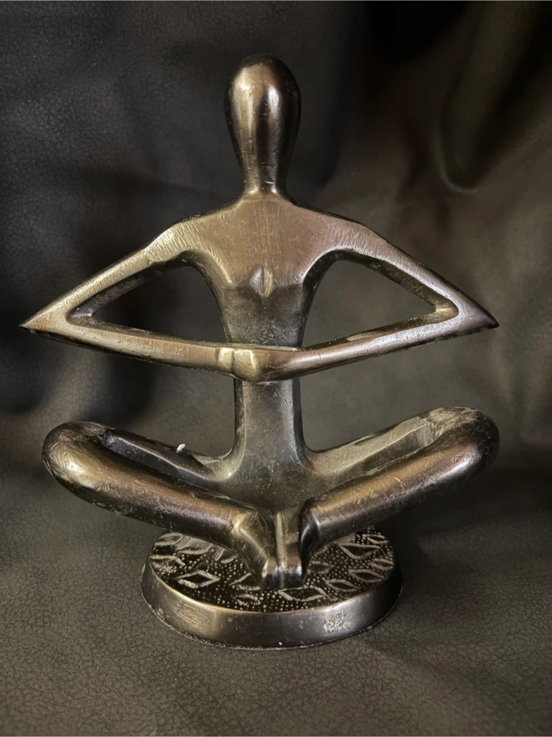 Sculptures Set of Two Bronze Yoga - photo 4