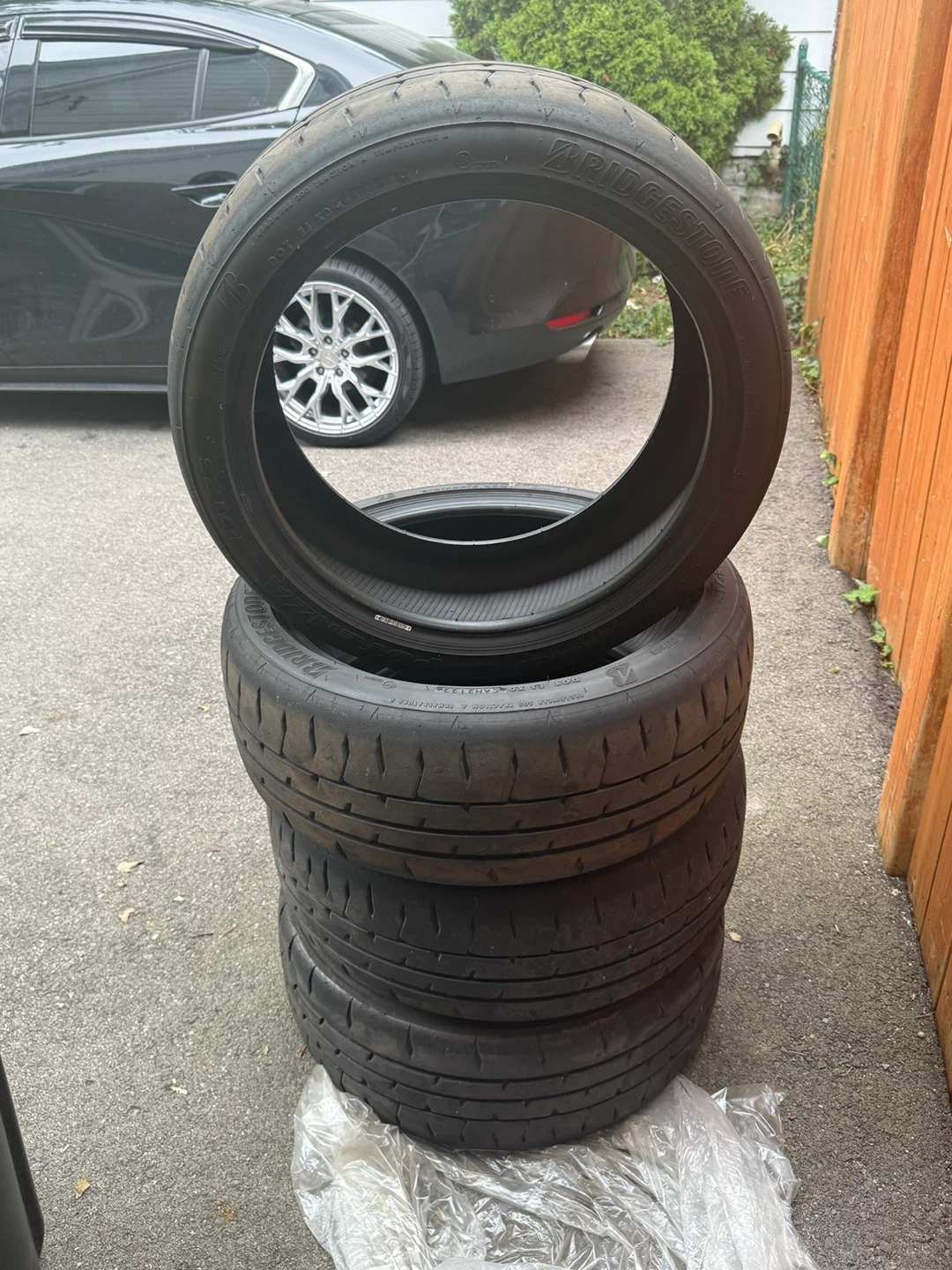 Set of 4 215/45R18 Bridgestone Potenza Tires $500