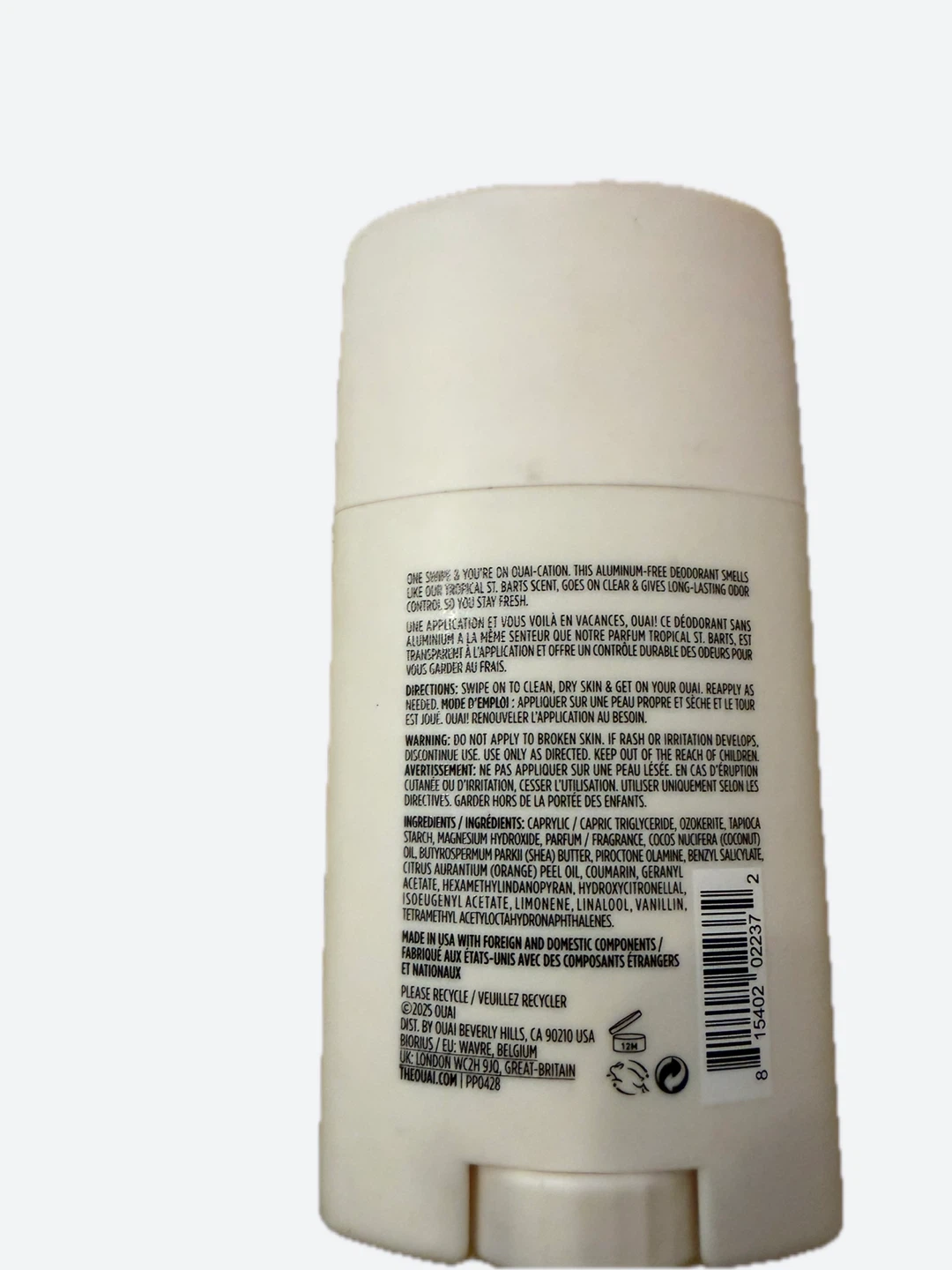 OUAI St. Barts Deodorant 2.5 oz - photo 2