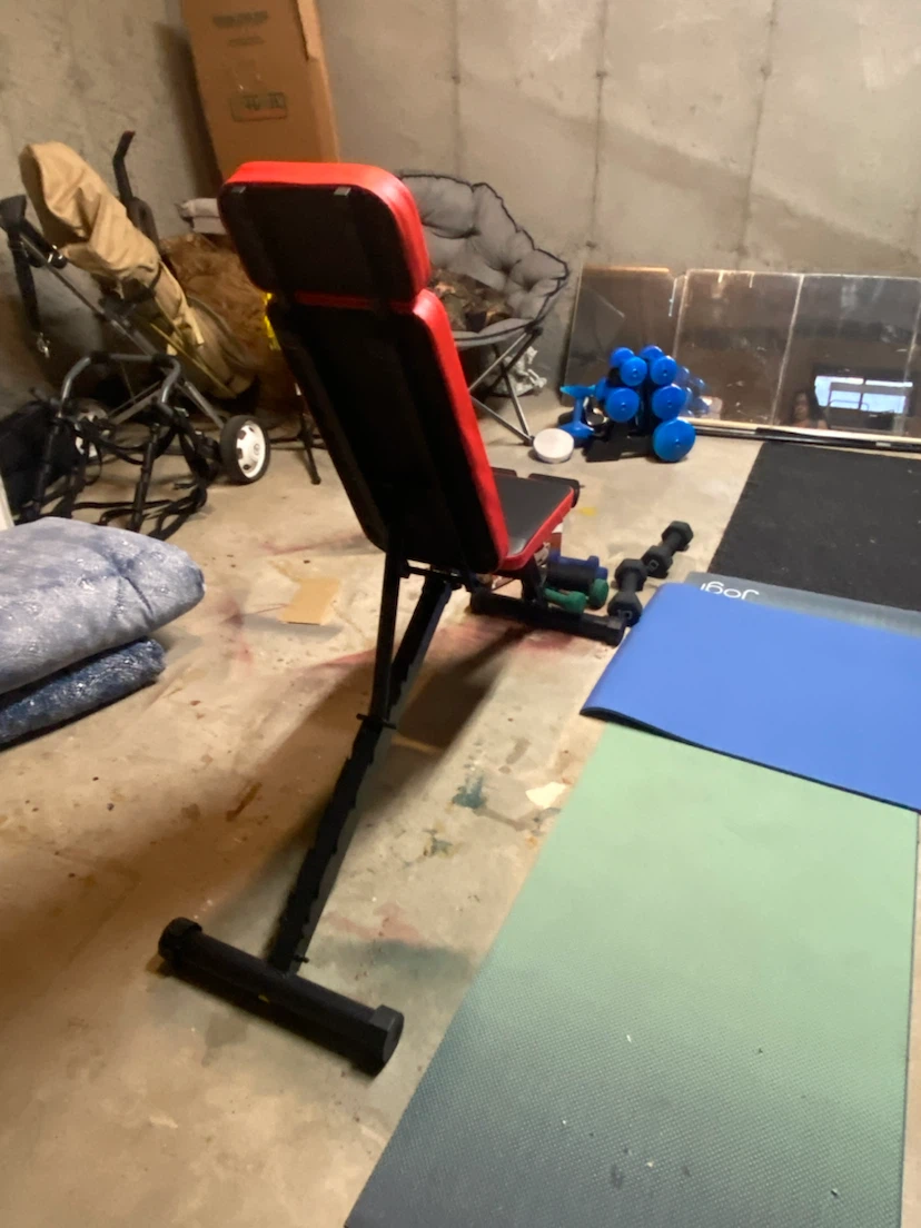 Adjustable Weight Bench with Lion Logo - photo 2