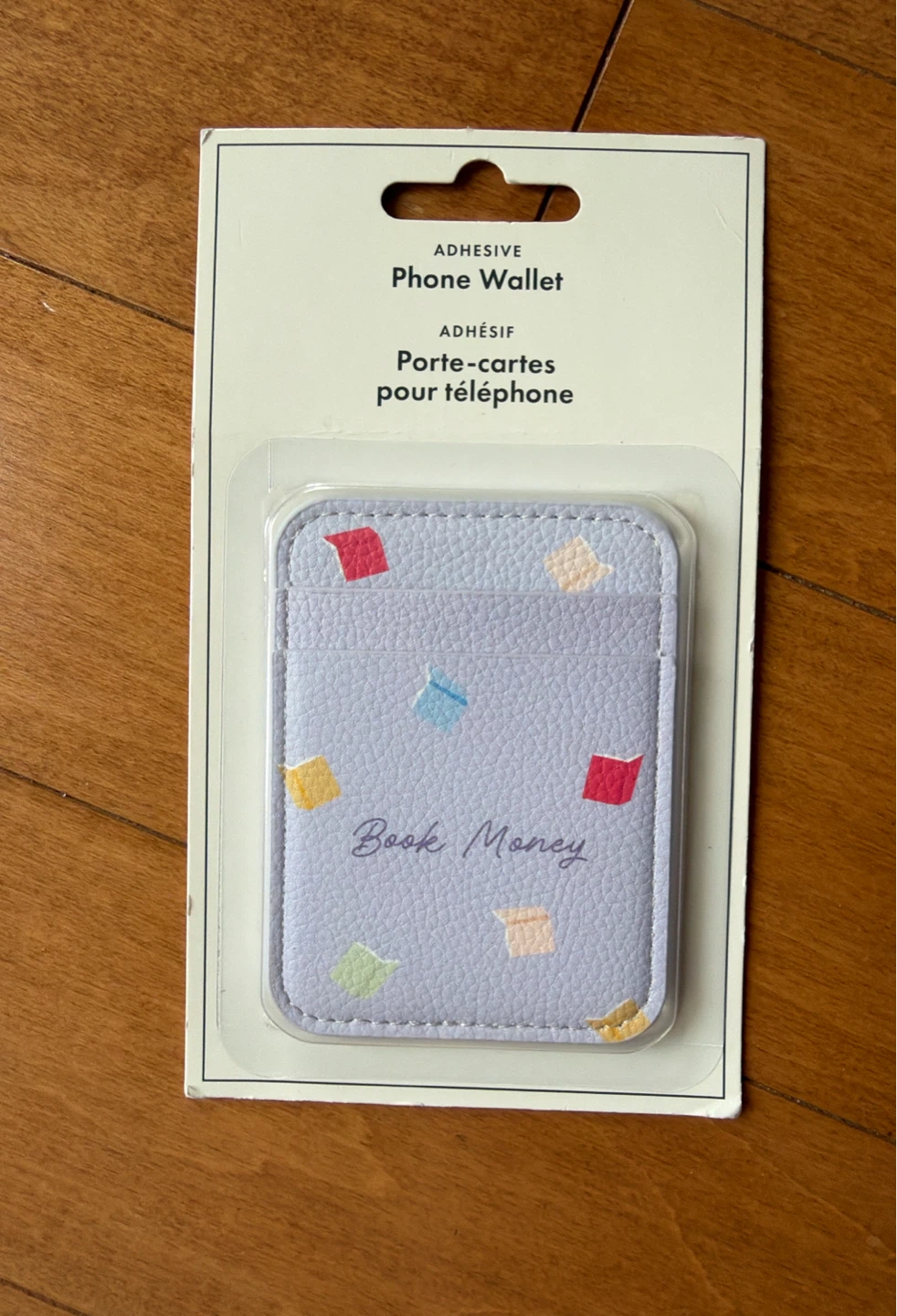 Adhesive Phone Wallet - Book Money Design