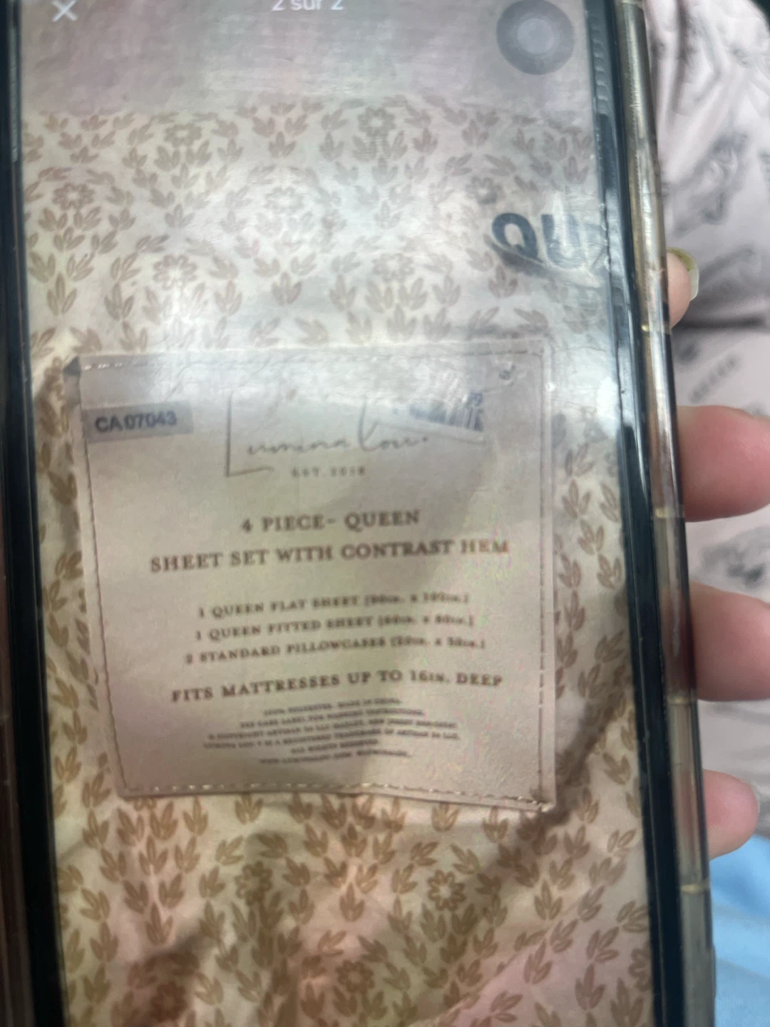 Lumina Love 4-Piece Queen Sheet Set - photo 2