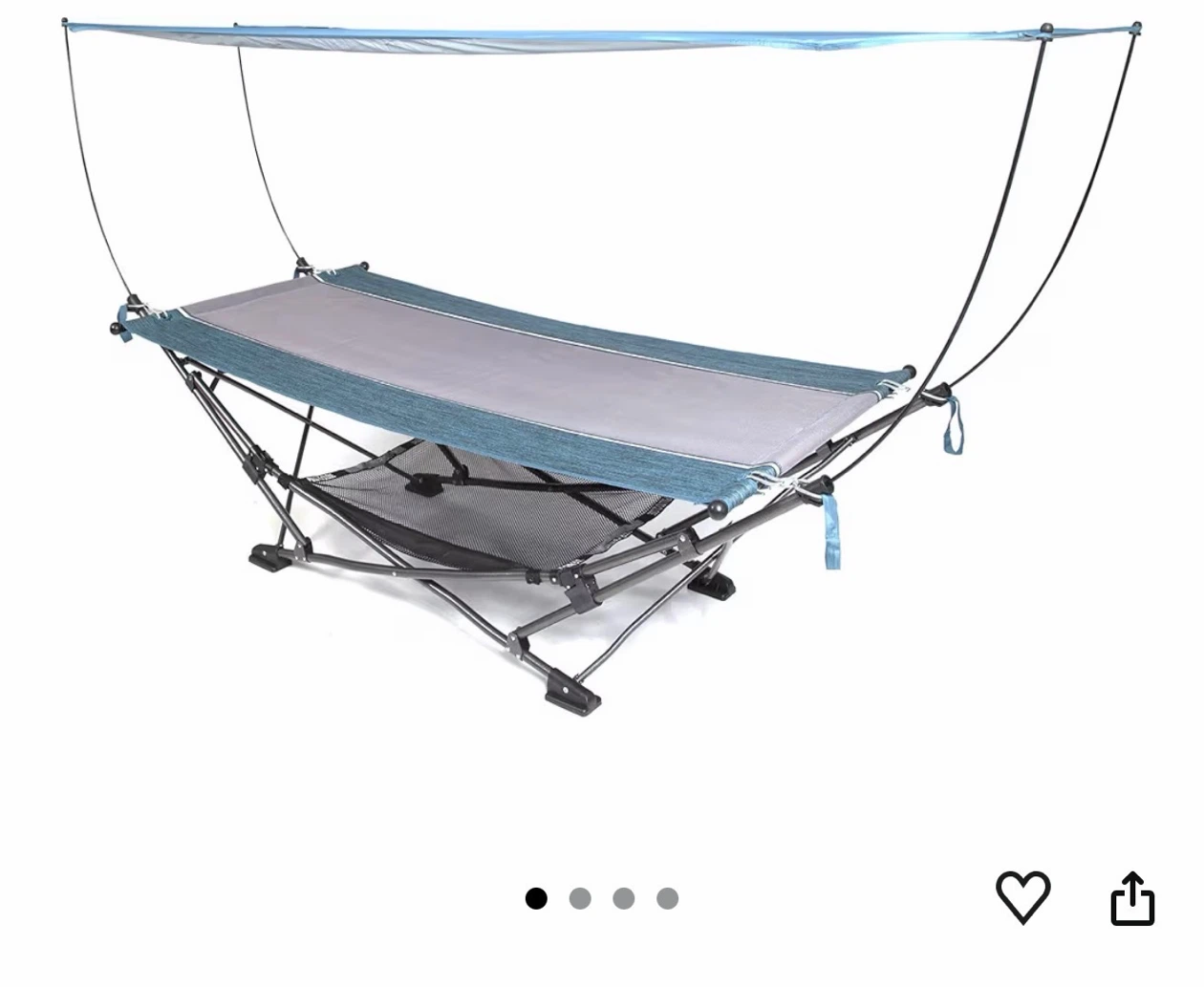 Portable Hammock with Canopy (red)