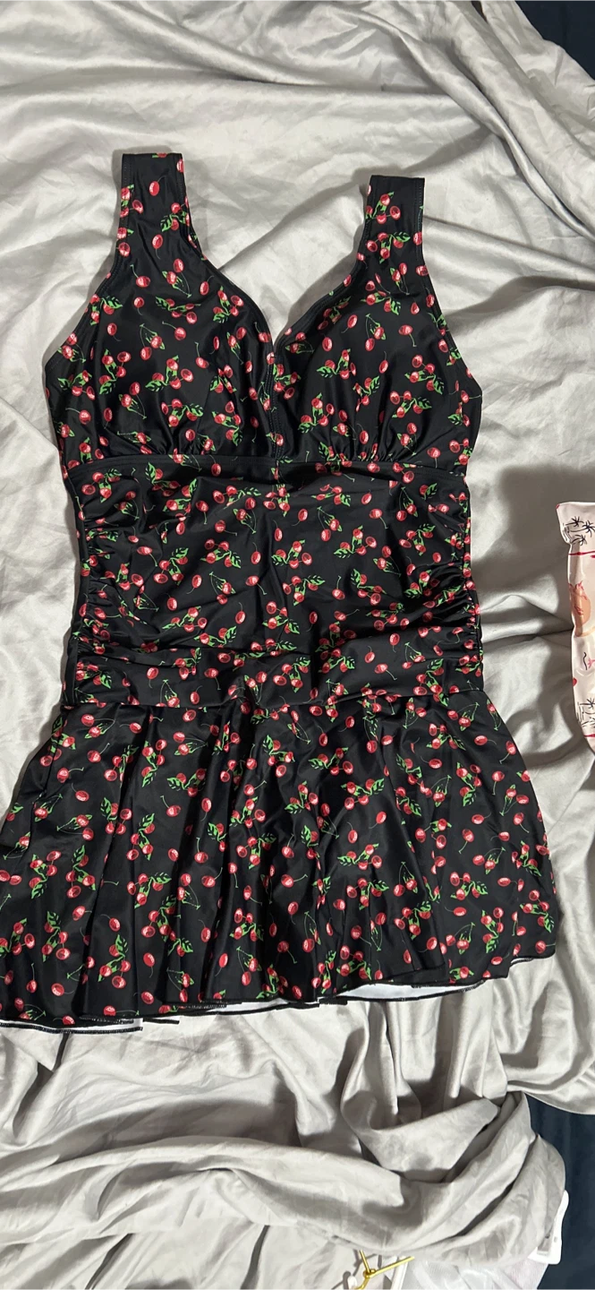 Summer Mae Cherry Print Swimdress