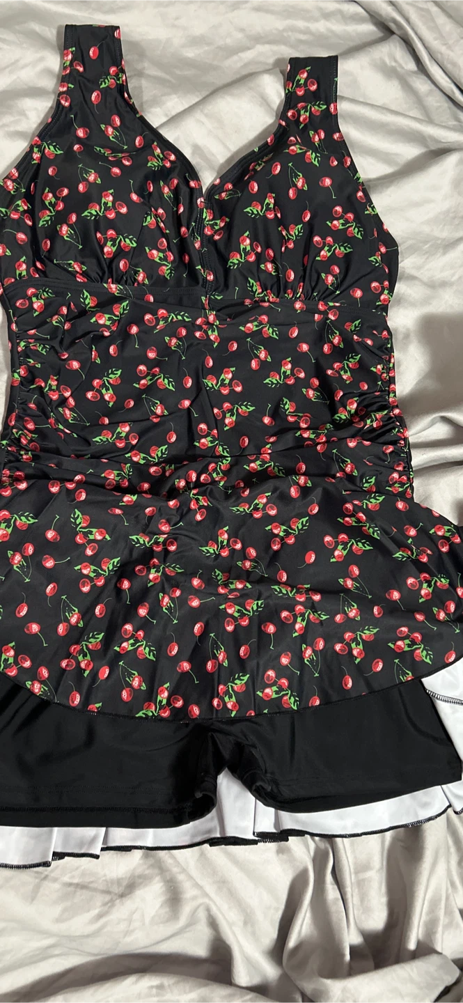 Summer Mae Cherry Print Swimdress - photo 4