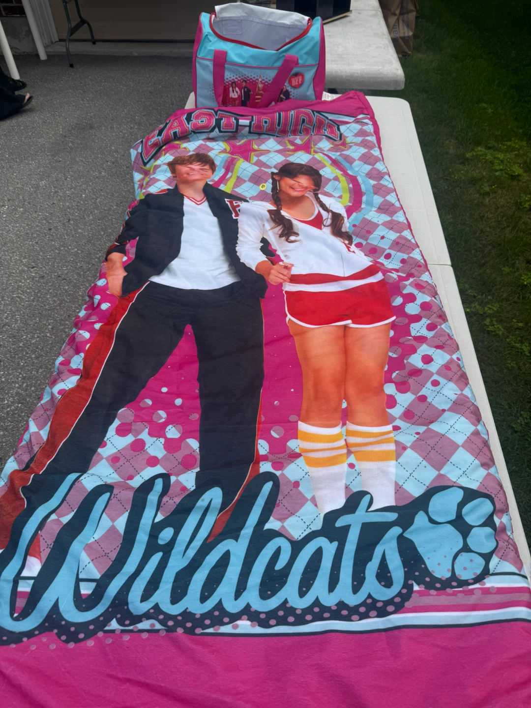 High School Musical Sleeping Bag with overnight bag