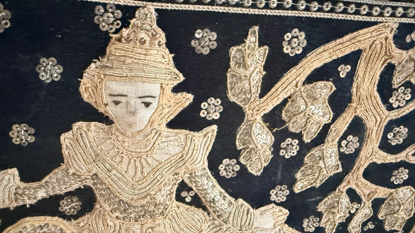 Traditional Thai Elephant Embroidery Kalaga Wall Art - photo 5